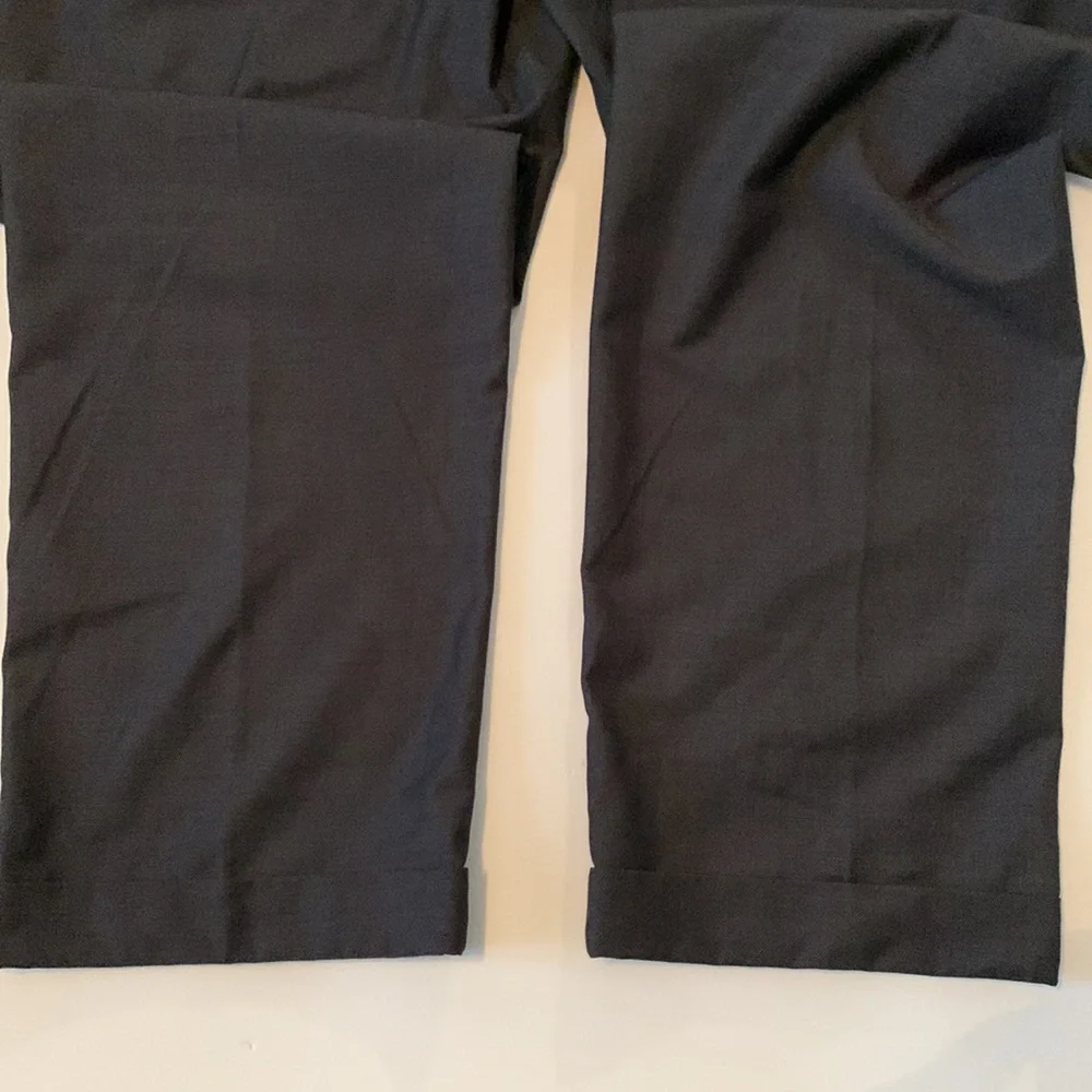 John Henry Men’s Dress Pants Charcoal Cuffed Leg Size 36-32